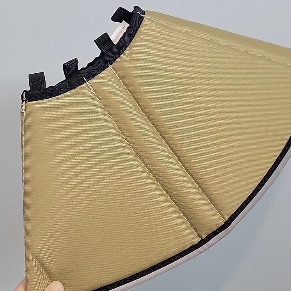 The Comfy Cone E Collar for Dogs & Cats, Tan medium